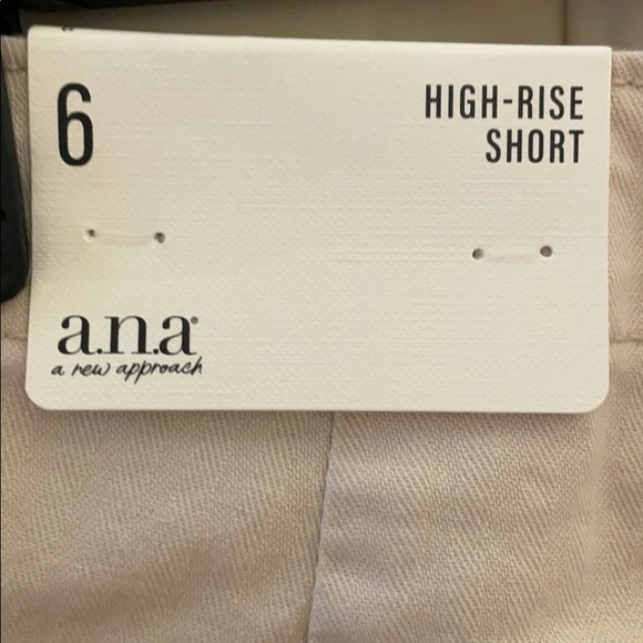 NWT Ladies sz 6 Ana high-rise shorts Creme Brûlée - Picture 7 of 10
